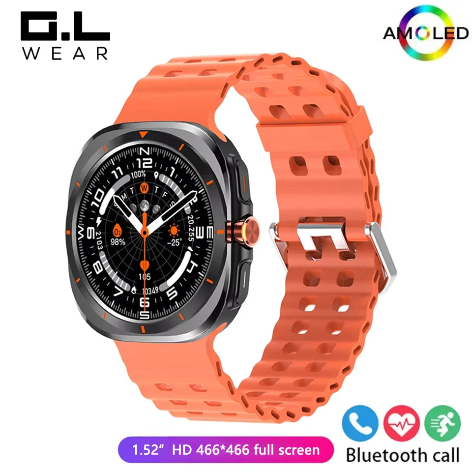 G.L Wear 2025 Men's Smart Watch 1.52" Bluetooth Call Fitness Tracker