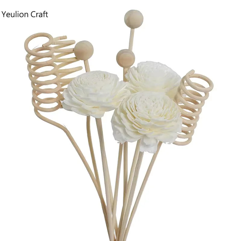 9PCS Flower Rattan Aromatherapy Diffuser Sticks – No Fire
