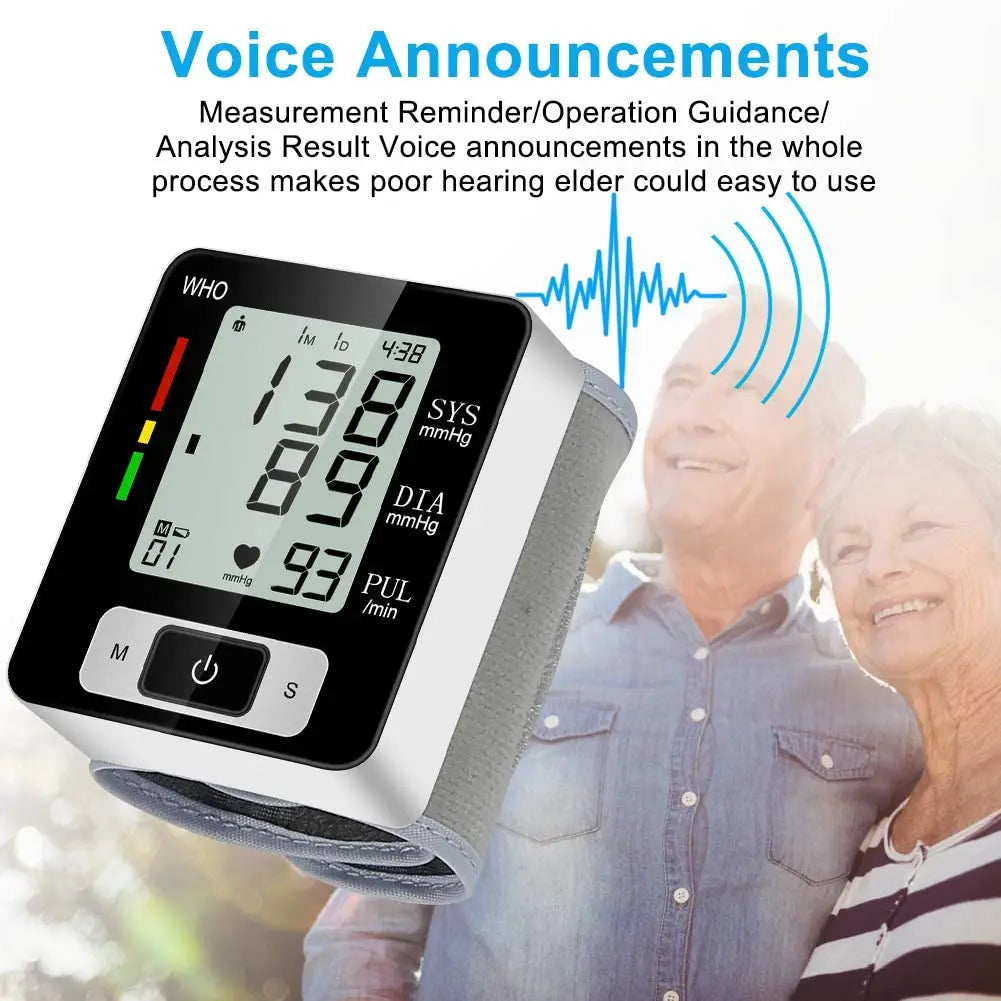 High Accuracy Digital Wrist Blood Pressure Monitor