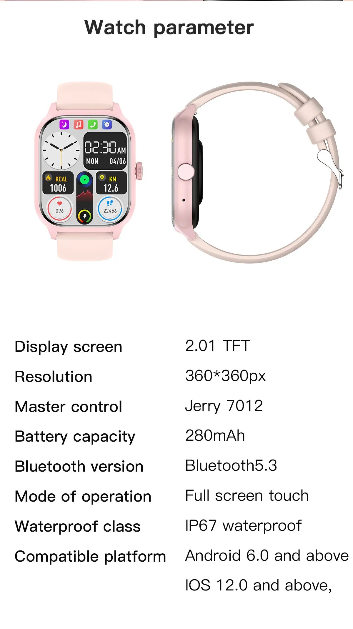 LEMFO LT10 Smart Watch 2024 Bluetooth Call Fitness Tracker Sports Watch