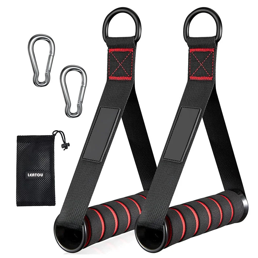 Triceps Pull Down Rope Cable Attachment for Gym Workouts